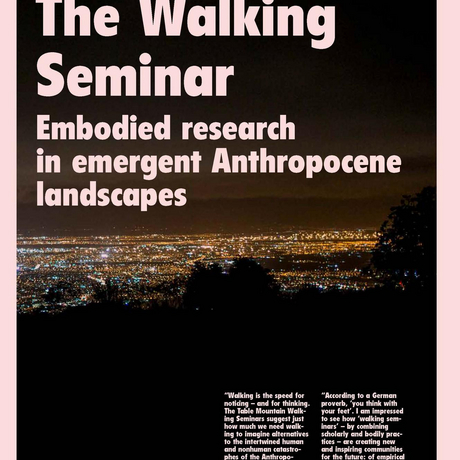 The Walking Seminar; Embodied research in emergent Anthropocene landscapes